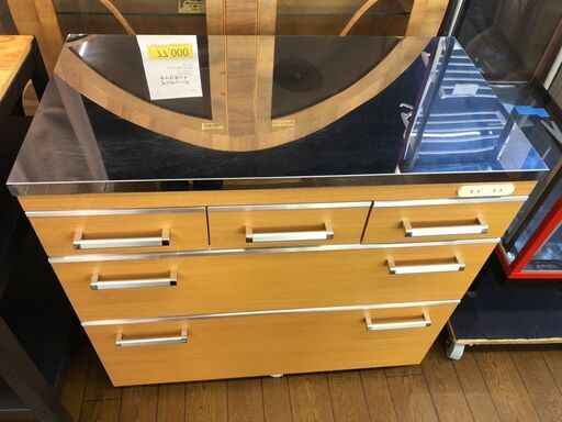 3-74 ステンレストップ キッチンカウンター【一部地域配送可・現状渡し】カグマニア