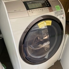 NO 134❗️ 福岡市内配送設置無料 日立 HITACHI ビッグドラム ななめ型ドラム式洗濯乾燥機（11.0kg） 左開き シャンパン BD-V9800L N