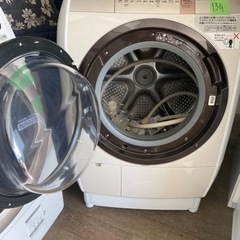 NO 134❗️ 福岡市内配送設置無料 日立 HITACHI ビッグドラム ななめ型ドラム式洗濯乾燥機（11.0kg） 左開き シャンパン BD-V9800L N