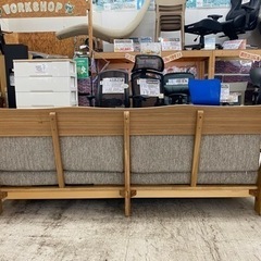 【愛品館 江戸川店 ソファ】NITORI（ニトリ）ウッドフレーム3Pソファ ID:156-019714-007