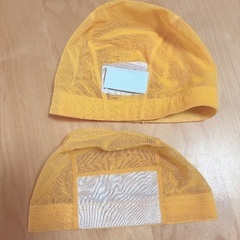 水泳帽2枚　黄色