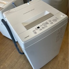 【1】TOSHIBA 東芝 洗濯機 21年製 4.5kg AW-...