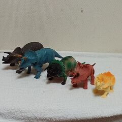 恐竜フィギュア　トリケラトプス５体セット