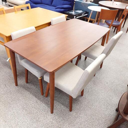 【4人掛けダイニングセット】4人掛けダイニングセット アウトレット品 コスパクリエーション ダイニングテーブルセット 食卓テーブルセット ファブリック カバーリング:ブラウン