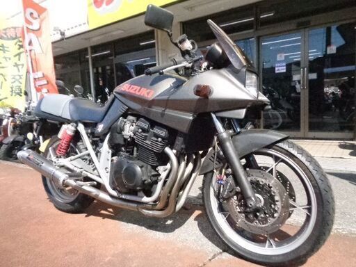 NO.5014　ＧＳＸ４００Ｓカタナ　水冷４サイクル１６バルブ４気筒４００ｃｃ　ＥＴＣ付き　ヨシムラサイクロンマフラー　ガンメタリック　 ☆彡