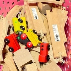 IKEAの、木製レールセット　おもちゃ 電車