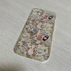 TEMUで買ったiPhone１４カフェ柄カバー♡