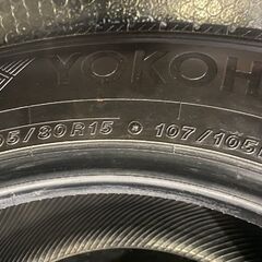 YOKOHAMA ice GUARD iG91 195/80R15 107/105L LT 15インチ スタッドレス 4本 22年製 バリ溝 ハイエース キャラバン等　(KTO041)