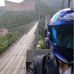 谷瀬の吊り橋オートバイツーリング