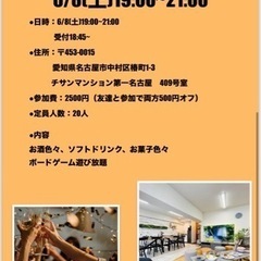 リーズナブル飲み会@6/8(土)19:00〜21:00