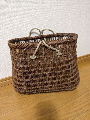 山葡萄　つる細工　かご
