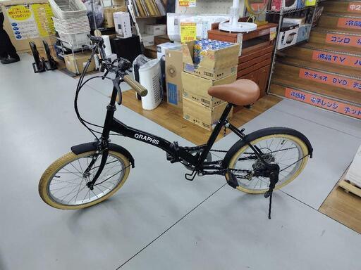 J301★サビキズ有り★折りたたみ自転車★GRAPHIS★6段変速( J301☆サビキズ有り☆折りたたみ自転車☆GRAPHIS☆6段変速(
