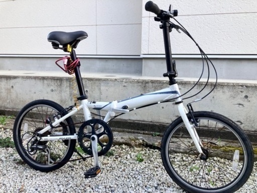 583、折りたたみ自転車20インチホワイト
