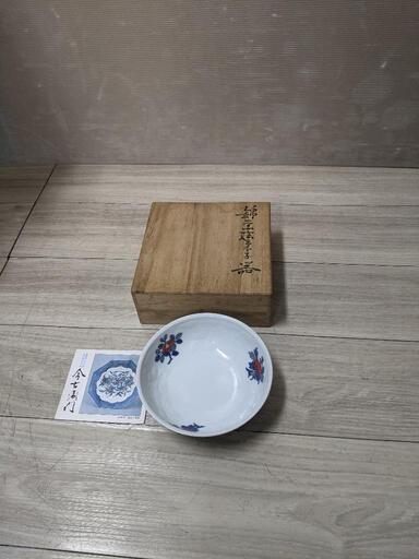 未使用品今泉今右衛門 今右衛門窯  色鍋島　菓子皿　深皿