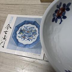 未使用品今泉今右衛門 今右衛門窯  色鍋島　菓子皿　深皿