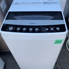NO 122❗️福岡市内配送設置無料　2020年式 ハイアール 4.5kg 全自動洗濯機 ブラックhaier JW-C45D-K