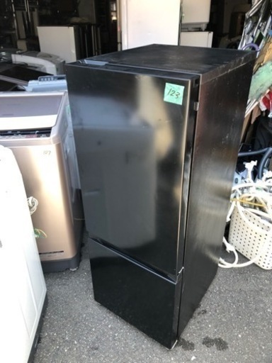 NO 123❗️福岡市内配送無料　2022年式 冷蔵庫 ブラック AT-RF160-BK [2ドア /右開きタイプ /162L]