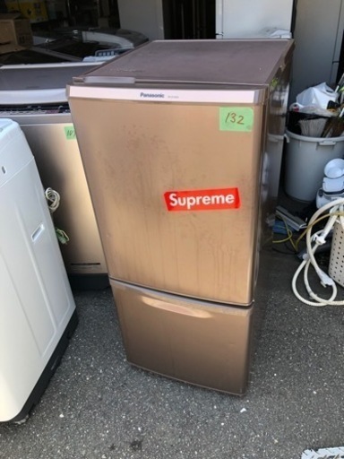 NO 132❗️福岡市内配送無料 パナソニック Panasonic 冷蔵庫(138L 右開き) 2ドア マホガニーブラウン NR-B148W-T