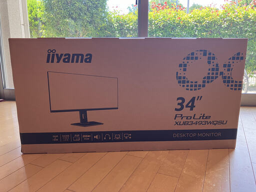 【ほぼ新品】iiyama 34インチ ディスプレイ　モニター　ウルトラワイド UWQHD