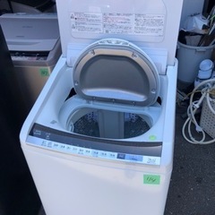 NO 114❗️福岡市内配送設置無料 BW-DV80B-W 縦型洗濯乾燥機 ビートウォッシュ ホワイト [洗濯8.0kg /乾燥4.5kg /ヒーター乾燥(水冷・除湿タイプ) /上開き] 