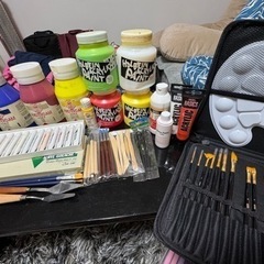 水性塗料いろいろ　ハンドメイド素材　工作用