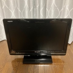 シャープ19型の液晶テレビ