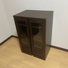 【値下げ】ミニ戸棚　幅56cm 高さ85cm 奥行き41cm