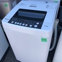NO 124❗️配送可能ハイセンス 全自動 洗濯機 4.5kg HW-E4502 本体幅50cm 最短10分洗濯 ふたり暮らし ホワイト/ホワイト