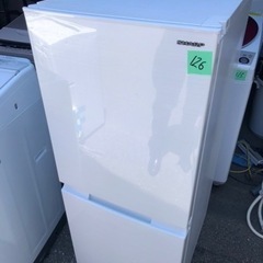 NO 126❗️福岡市内配送設置無料　2022年式 シャープ SHARP 冷蔵庫(幅49.5cm) SJ-D15H-W 152L つけかえどっちもドア 2ドア ホワイト