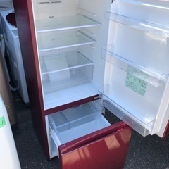 NO 127❗️福岡市内配送設置無料 AQR-BK18G-R 冷蔵庫 レッド [2ドア /右開きタイプ /184L]