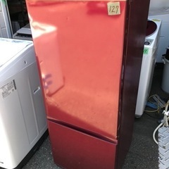 NO 127❗️福岡市内配送設置無料 AQR-BK18G-R 冷蔵庫 レッド [2ドア /右開きタイプ /184L]