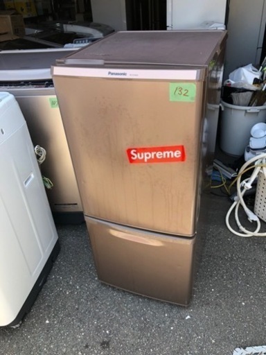 NO 132❗️福岡市内配送無料 パナソニック Panasonic 冷蔵庫(138L 右開き) 2ドア マホガニーブラウン NR-B148W-T