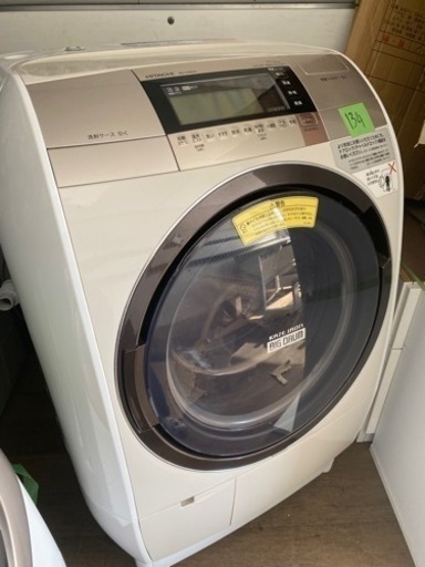 NO 134❗️ 福岡市内配送設置無料 日立 HITACHI ビッグドラム ななめ型ドラム式洗濯乾燥機（11.0kg） 左開き シャンパン BD-V9800L N