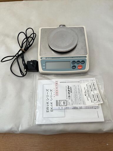 【美品】デジタルはかり　A\u0026D 検定付き トリプルレンジパーソナル天びん EW-600i-K