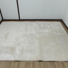 ラグ 低反発 185×240 ベージュ マット カーペット 絨毯