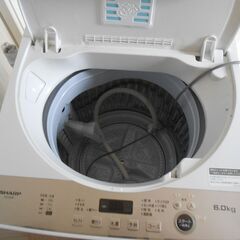 【配送出来ます】おまけ付 高年式 シャープ 黒カビブロック＆節水 全自動洗濯機 ES-GE6F（近くなら配送も可能です）