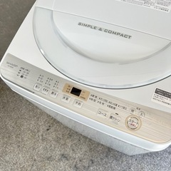 ☑︎ご成約済み🤝 SHARP 一人暮らし洗濯機 6kg✨ ゆとりのある容量⭕️