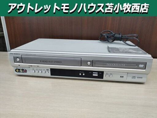 DXブロードテック DVD/VHS コンビネーションデッキ  リモコン欠品 DVDプレーヤー 一体型 ビデオデッキ  DV-130V 動作品 VHS 2005年製 DXアンテナ DX BROADTEC 苫小牧西店