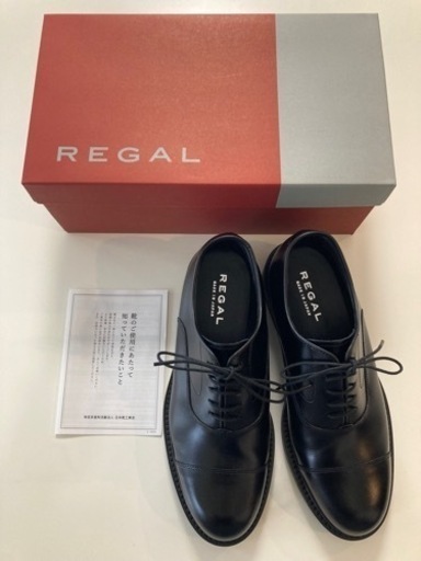 新品REGALリーガルストレートチップビジネスシューズ ドレスシューズ 革靴くつ