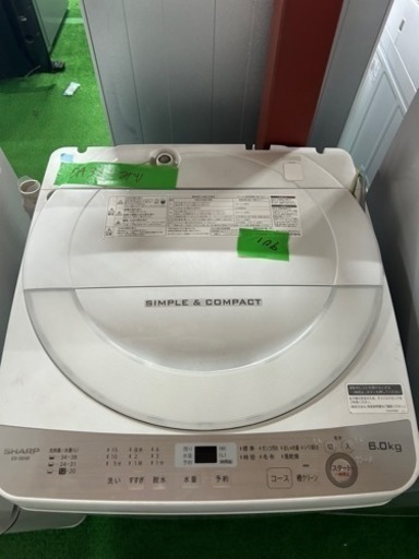 早い者勝ち大セール‼️‼️＋ご来店時、ガン×2お値引き‼️SHARP(シャープ) 2017年製 6.0kg 洗濯機