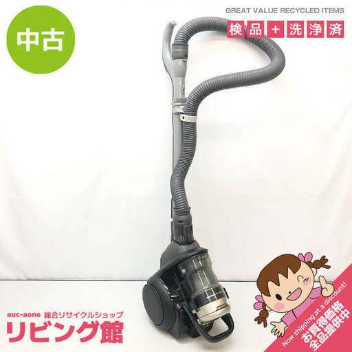 ss6423　パナソニック サイクロン式掃除機 MC-SR21J-CK コモンブラック Panasonic 掃除機 キャニスター型 サイクロン式 クリーナー 黒 プチサイクロン コンパクト サイクロン式掃除機 中古