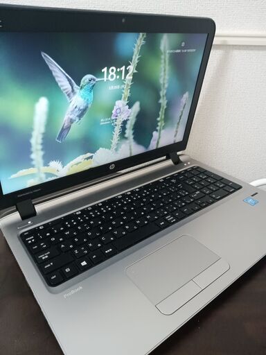 HPシルバー　6世代　高速SSD搭載　メモリ4G CD/DVD/読み書き　薄型スリム軽量モデル　大画面15.6インチ　カメラ内蔵　テンキー内臓　USB3.0 Wifi対応