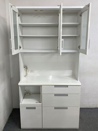 ニトリ/NITORI キッチンボード ダリア 幅100 レンジボード カップ 