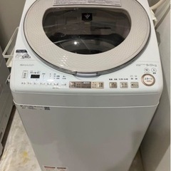 SHARP 2019年製 縦型洗濯乾燥機 プラズマクラスター搭載