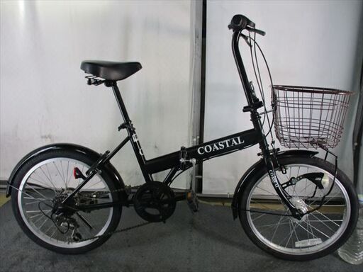 D553★11000円★　折りたたみ中古自転車【黒　20インチ 】