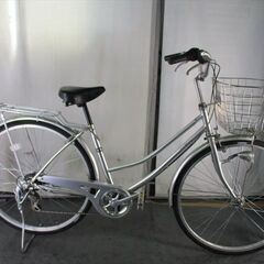 C889☆限定特価☆ 中古自転車 【27インチ ママチャリ シルバー 3段 LED