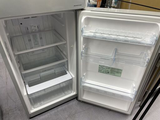 西岡店 ⑥ 冷蔵庫 203L 2017年製 日立 2ドア HITACHI R-20FA シルバー