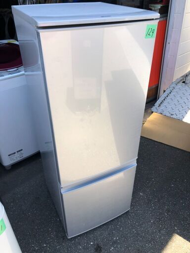 NO 129❗️配送無料 シャープ SHARP 冷蔵庫 （167L・つけかえどっちもドア） 2ドア シルバー系 SJ-D17A-S