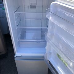 NO 129❗️配送無料 シャープ SHARP 冷蔵庫 （167L・つけかえどっちもドア） 2ドア シルバー系 SJ-D17A-S