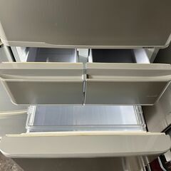 【限定大幅値下げセール】S2119　大型冷蔵庫　SHARP　シャープ　414L　2012年製　SJ-ES41W-S　送料B　札幌　倉庫型リサイクルれお